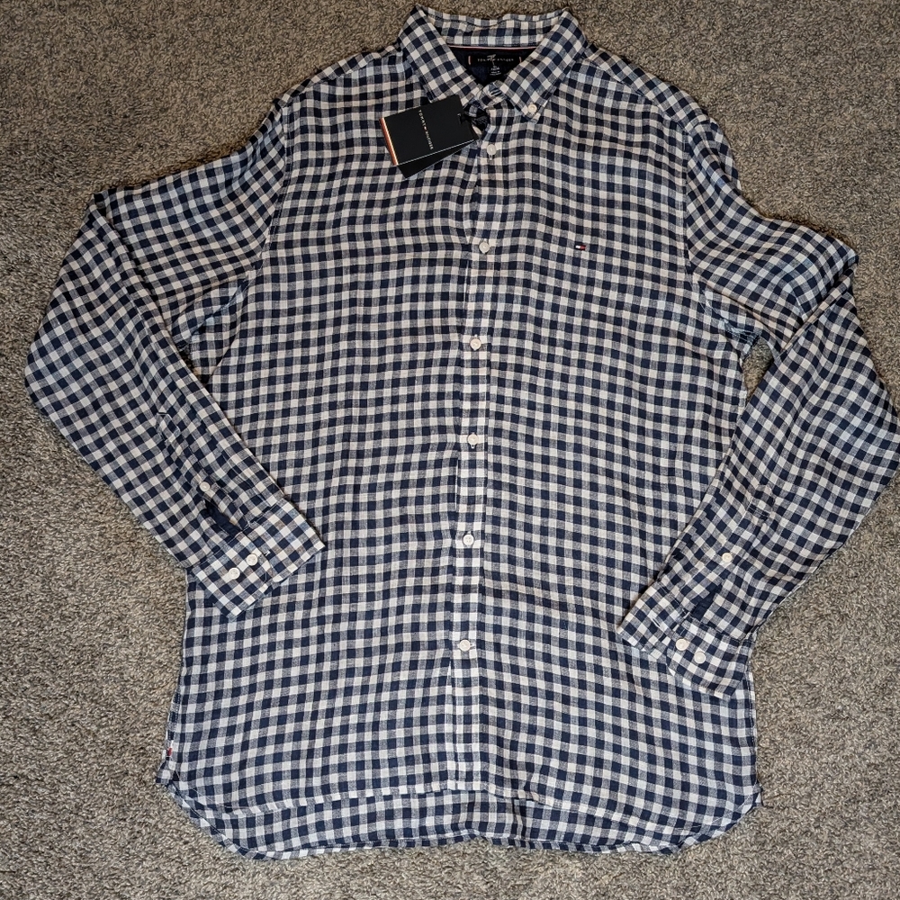 Tommy Hillfiger XL Linen Classic Button Down